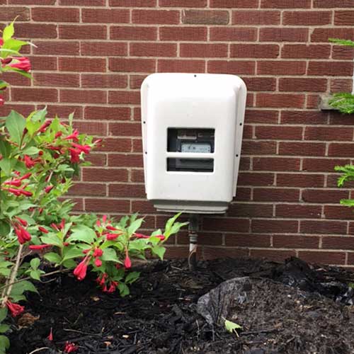 installed Metris RM meter cover